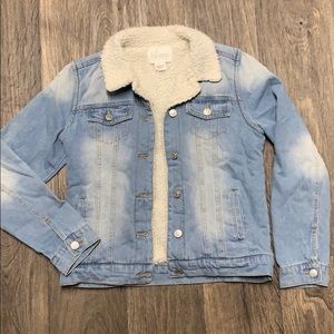 Light washed jean jacket.